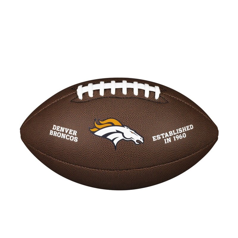 Wilson NFL Team Logo Composite Football Denver Broncos