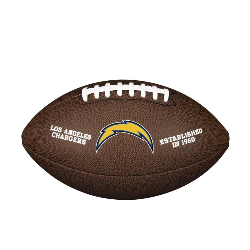 Wilson NFL Team Logo Composite Football Los Angeles Chargers