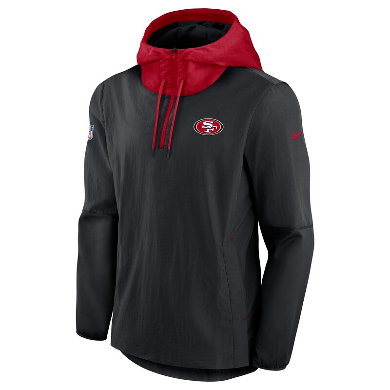 Nike NFL Jacket LWT Player San Francisco 49ers, schwarz - rot - Gr. XL