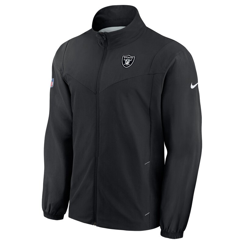 Nike NFL Woven FZ Jacket Las Vegas Raiders, schwarz-silber