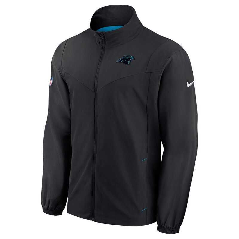Nike NFL Woven FZ Jacket Carolina Panthers, schwarz-blau - Gr. 3XL