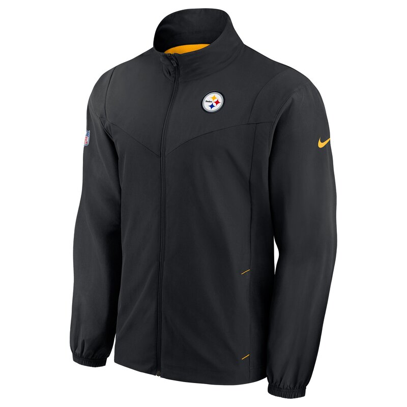 Nike NFL Woven FZ Jacket Pittsburgh Steelers, schwarz-gelb - Gr. M