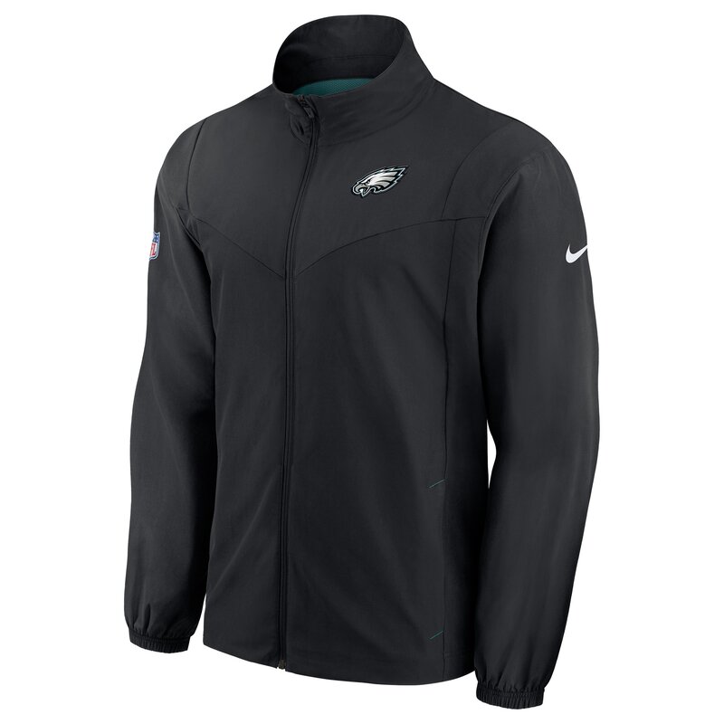 Nike NFL Woven FZ Jacket Philadelphia Eagles, schwarz-grün - Gr. S
