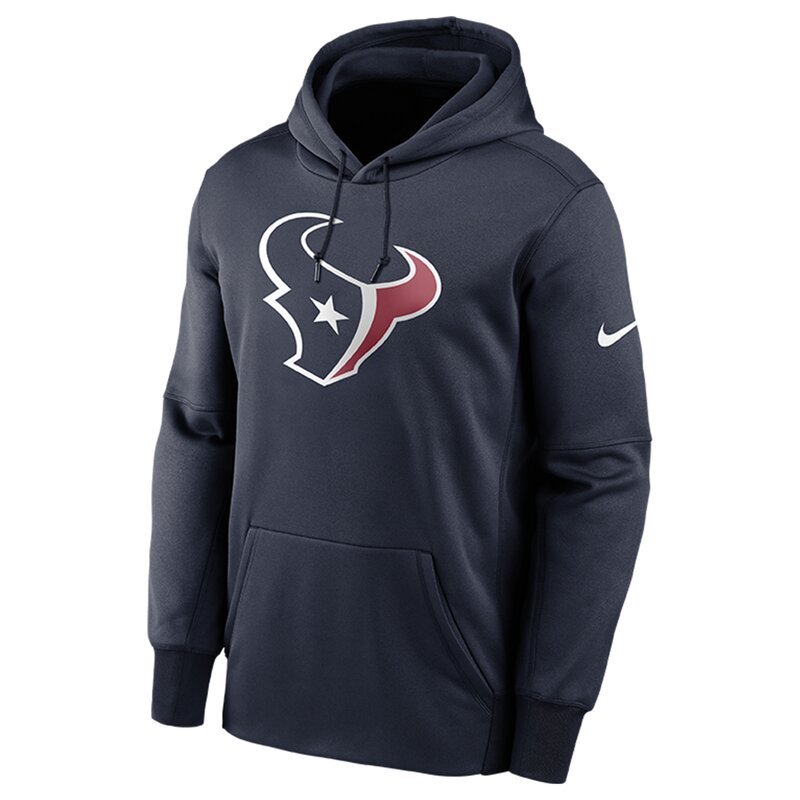 Nike NFL Prime Logo Therma Pullover Hoodie Houston Texans, navy