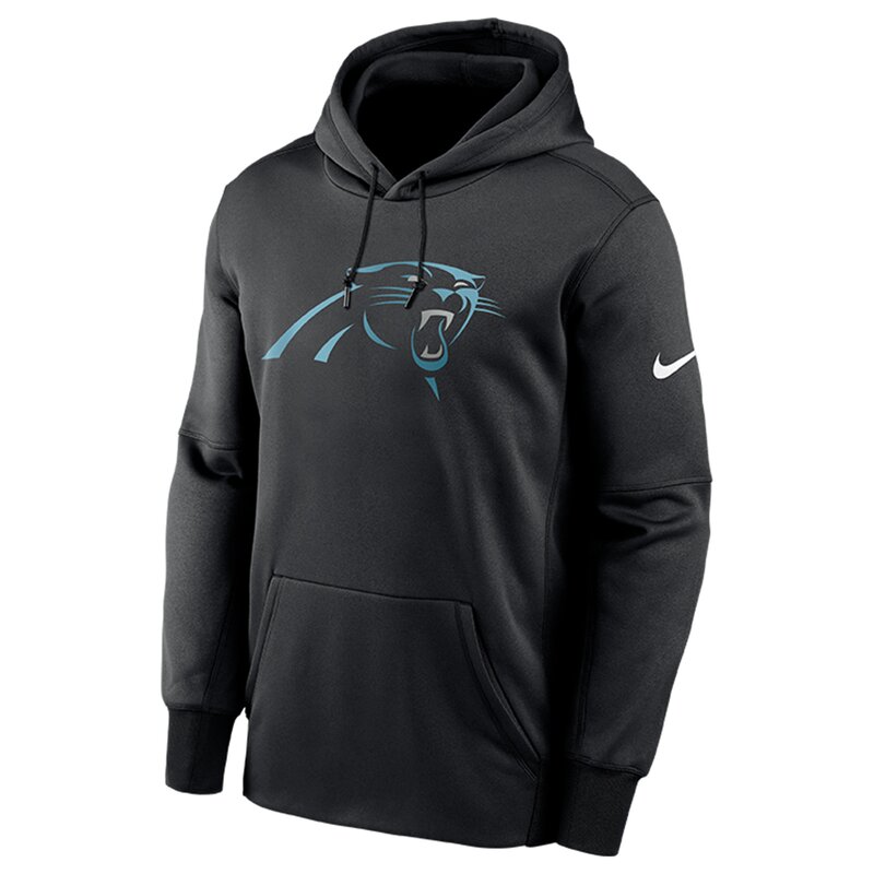 Nike NFL Prime Logo Therma Pullover Hoodie Carolina Panthers, schwarz - Gr. M