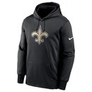 Nike NFL Prime Logo Therma Pullover Hoodie New Orleans Saints, schwarz - Gr. L