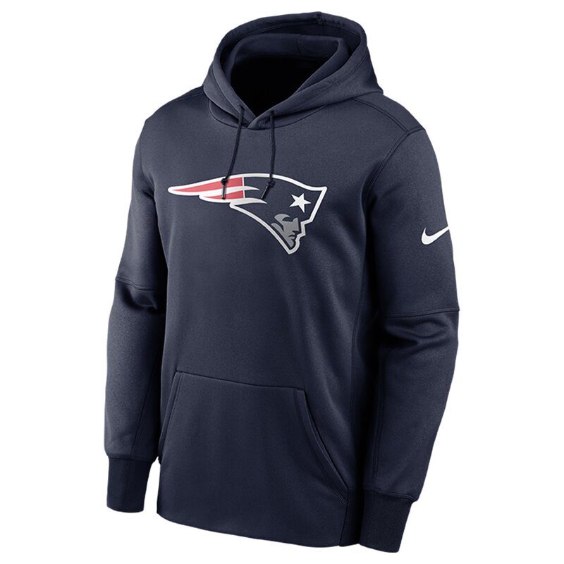 Nike NFL Prime Logo Therma Pullover Hoodie New England Patriots, navy - Gr. S