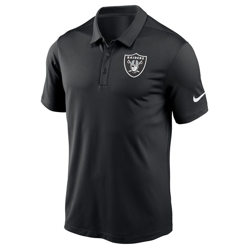 Nike NFL Team Logo Franchise Polo Las Vegas Raiders, schwarz - Gr. S