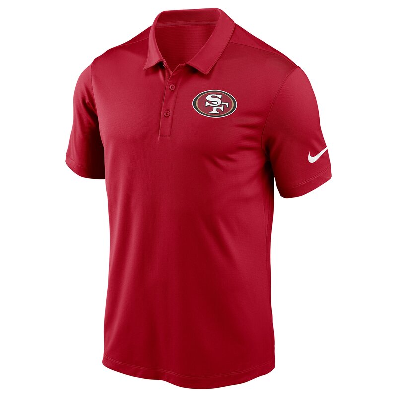 Nike NFL Team Logo Franchise Polo San Francisco 49ers, rot - Gr. S