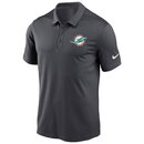 Nike NFL Team Logo Franchise Polo Miami Dolphins, anthrazit - Gr. S