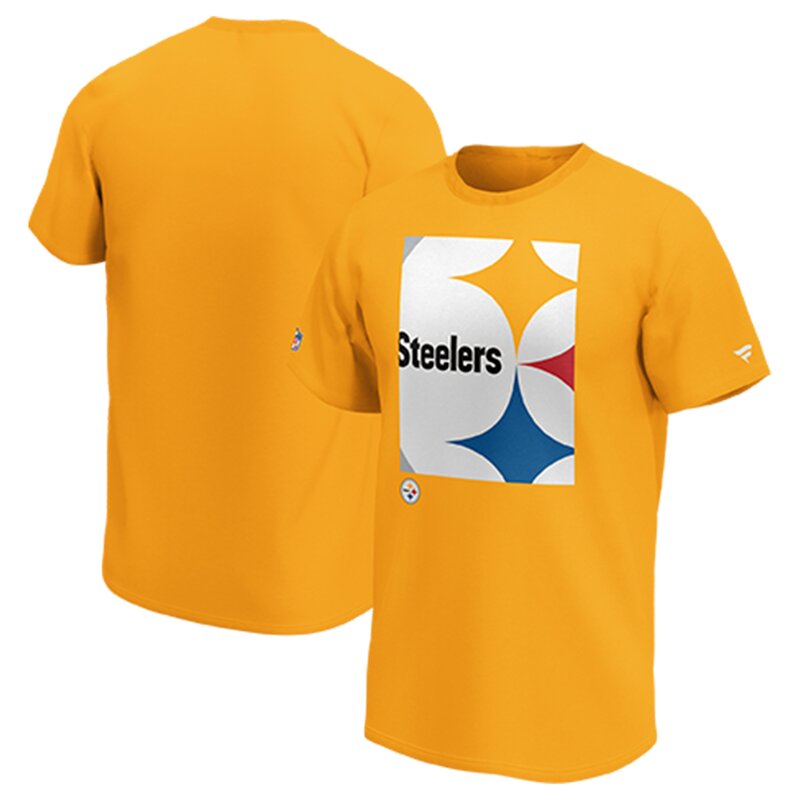 Fanatics NFL Reveal Graphic T-Shirt Pittsburgh Steelers, gelb - Gr. L