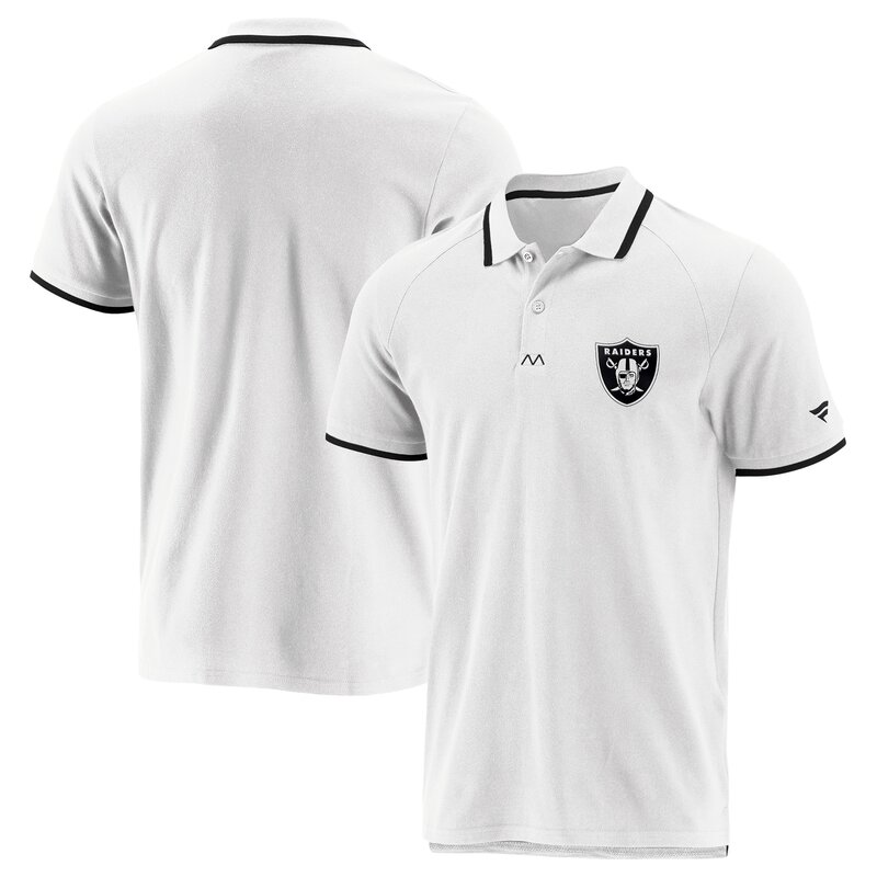 Fanatics NFL Enhanced Sport SS21 Polo Shirt Las Vegas Raiders, wei - Gr. M