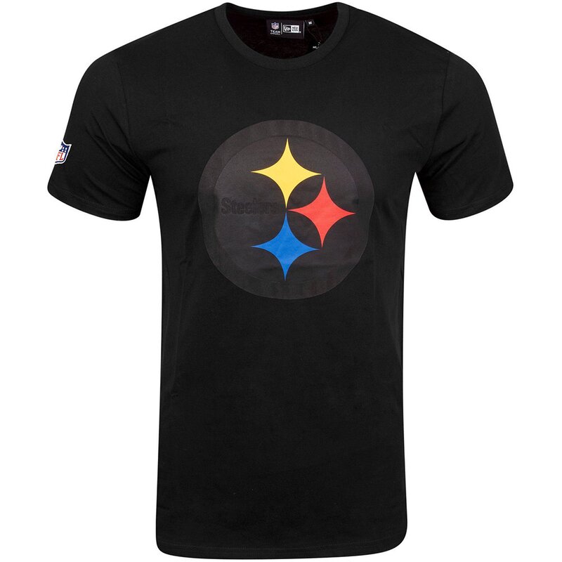 New Era NFL QT OUTLINE GRAPHIC T-Shirt Pittsburgh Steelers, schwarz - Gr. 3XL