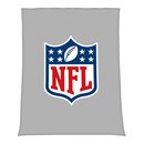 NFL Wellsoft-Flauschdecke NFL Shield Logo - 150cm x 200cm Grau