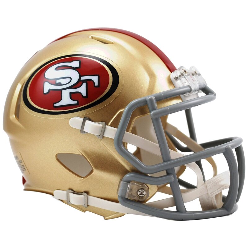 NFL AMP Team San Francisco 49ers Riddell Speed Replica Mini Helm