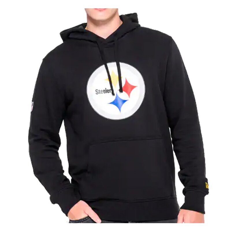 New Era NFL Team Logo Hoodie Pittsburgh Steelers schwarz - Gr. L