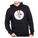 New Era NFL Team Logo Hoodie Pittsburgh Steelers schwarz - Gr. L