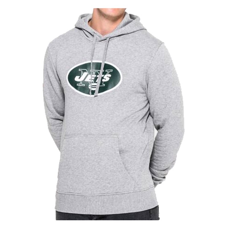 New Era NFL Team Logo Hoodie New York Jets grau - Gr. XL