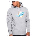New Era NFL Team Logo Hoodie Miami Dolphins grau - Gr. XL