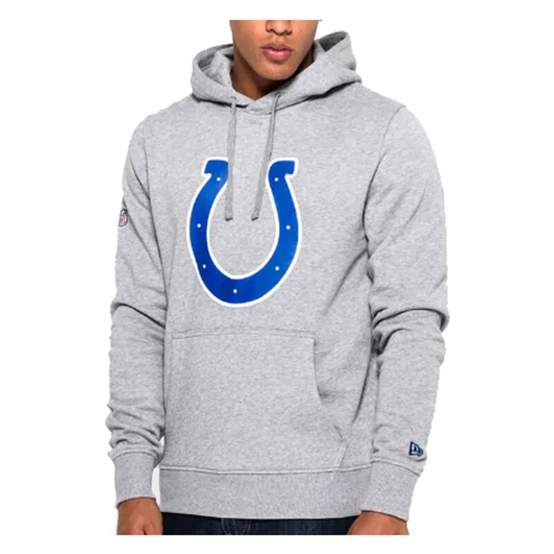 New Era NFL Team Logo Hoodie Indianapolis Colts grau - Gr. M