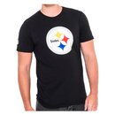 New Era NFL Team Logo T-Shirt Pittsburgh Steelers schwarz - Gr. L