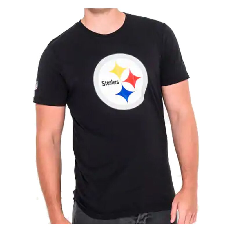 New Era NFL Team Logo T-Shirt Pittsburgh Steelers schwarz - Gr. XL