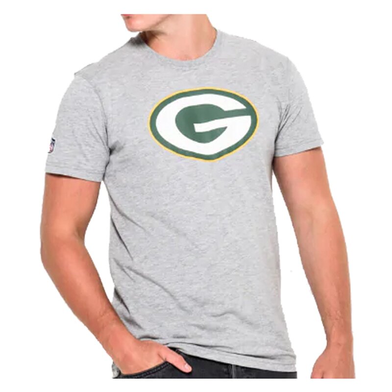 New Era NFL Team Logo T-Shirt Green Bay Packers grau - Gr. S