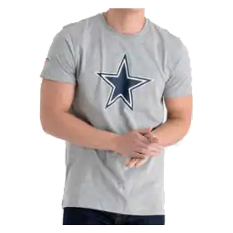 New Era NFL Team Logo T-Shirt Dallas Cowboys grau - Gr. XL