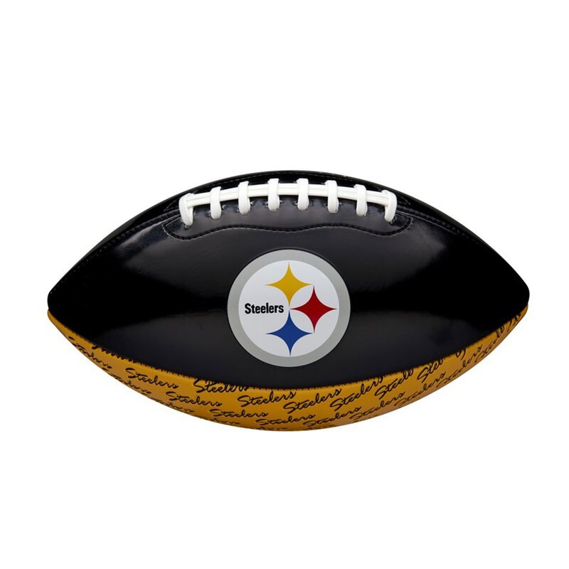 Wilson NFL Peewee Pittsburgh Steelers Logo Football