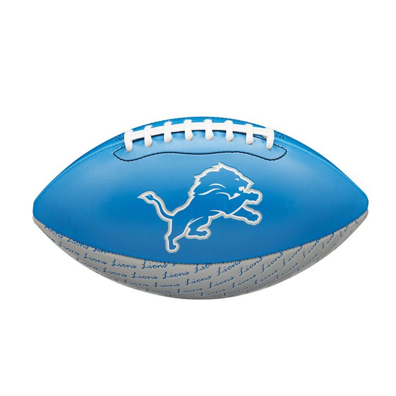 Wilson NFL Peewee Detroit Lions Logo Football